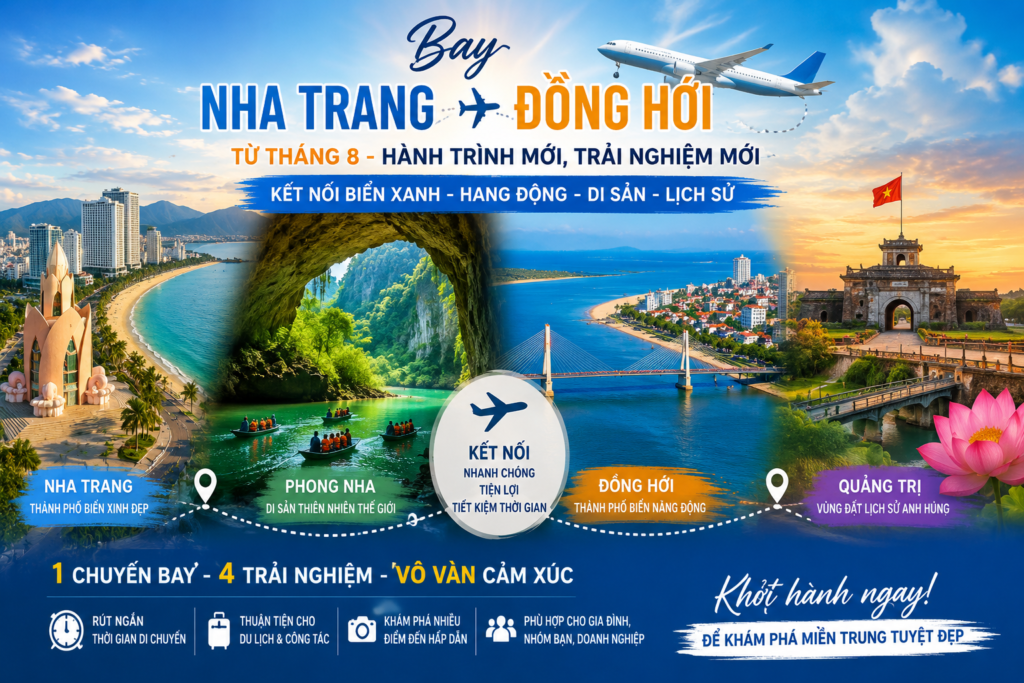 Bay Nha Trang Đồng Hới: Từ Tháng 8, Du Lịch Phong Nha – Quảng Bình Sẽ Thuận Tiện Hơn 41 Bay Nha Trang Đồng Hới
